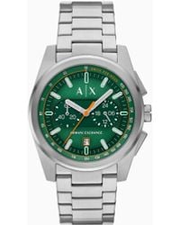 ARMANI EXCHANGE - Montre Chronographe En Acier Inoxydable - Lyst