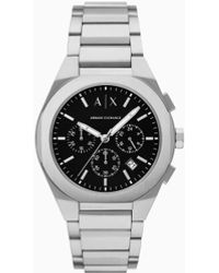 ARMANI EXCHANGE - Montre Chronographe En Acier Inoxydable - Lyst