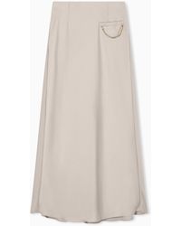 ARMANI EXCHANGE - Long Flowing Skirt - Lyst