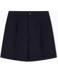 ARMANI EXCHANGE - Cotton Bermuda Shorts - Lyst