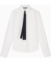 ARMANI EXCHANGE - Regular Fit Shirt Cotton Popeline - Lyst
