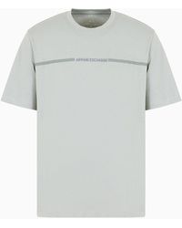 Armani Exchange - T-shirt Regular Fit Con Strip Logo - Lyst