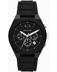 ARMANI EXCHANGE - Watch With Silicone Strap - Lyst