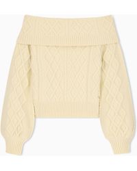 ARMANI EXCHANGE - Regular Fit Pullover Knitted Wool Blend - Lyst