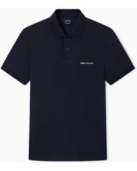 ARMANI EXCHANGE - Cotton Polo Shirt - Lyst
