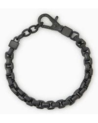 ARMANI EXCHANGE - Stainless Steel Chain Bracelet - Lyst