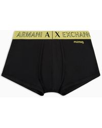 Armani Exchange - Boxer With Contrasting Band In Asv Organic Fabric - Lyst