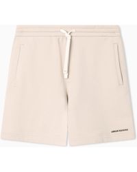 ARMANI EXCHANGE - Cotton French Terry Sports Bermuda Shorts - Lyst