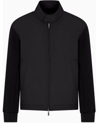 ARMANI EXCHANGE - Chaqueta Con Cremallera Completa En Mezcla De Algodón - Lyst