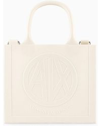 Armani Exchange - Milky Bag With Embossed Logo In Recycled Material - Lyst