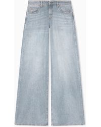 ARMANI EXCHANGE - Loose Fit Denim Used Jeans - Lyst
