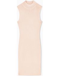 ARMANI EXCHANGE - High-Neck Midi Dress - Lyst