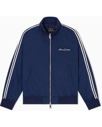 ARMANI EXCHANGE - Jacke Mit Durchgehendem Reißverschluss Und Kontrastierenden Streifen - Lyst