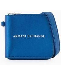 Armani Exchange - Mini Wallet With Strap - Lyst
