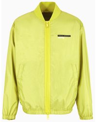Armani Exchange - Full Zip Blouson With Contrasting Detail In Asv Fabric - Lyst