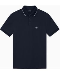 ARMANI EXCHANGE - Slim-Fit Stretch Cotton Jersey Polo Shirt Essential - Lyst