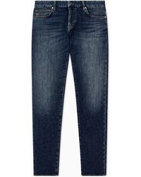 ARMANI EXCHANGE - 5 Pockets Pant Slim Fit Stretch Cotton Denim - Lyst