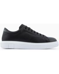 Armani Exchange - Sneakers In Action Leather - Lyst
