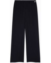 ARMANI EXCHANGE - Regular Fit Trousers Recycled Twill With Rib Details - Lyst