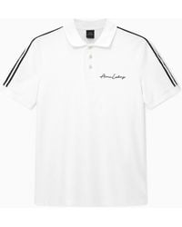 ARMANI EXCHANGE - Regular Fit Polo Shirt With Signature Logo - Lyst