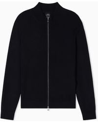 ARMANI EXCHANGE - Zip-Up Cardigan - Lyst
