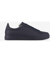 Armani Exchange Leather Sneakers - Blue
