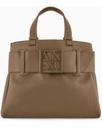 ARMANI EXCHANGE - Borsa A Mano Con Dettaglio Logo Asv - Lyst