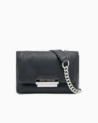 ARMANI EXCHANGE - Mini Bag With Crinkle Texture And Chain Strap - Lyst
