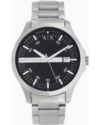 ARMANI EXCHANGE - Three-Hand Watch With Steel Strap - Lyst