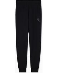 ARMANI EXCHANGE - Regular Fit Trousers Jersey - Lyst