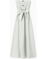 ARMANI EXCHANGE - Long Linen Poplin Dress - Lyst