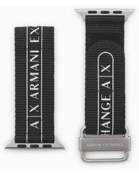 Armani Exchange Black Rpet Band For Apple Watch®, 42mm/44mm/45mm