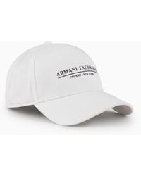 Armani Exchange - Armani Exchange - Cotton Baseball Cap - Lyst