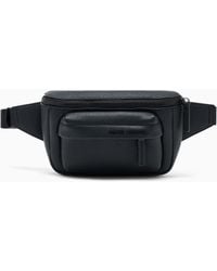 ARMANI EXCHANGE - Textured Belt Bag With A Zip Closure And An Adjustable Strap - Lyst