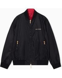ARMANI EXCHANGE - Reversible Satin Blouson With Metal Details - Lyst