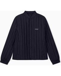ARMANI EXCHANGE - Regular Fit Blouson Jacket With Padding And Rib Details - Lyst