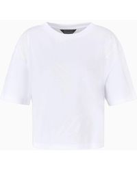 Armani Exchange - T-shirt Cropped - Lyst