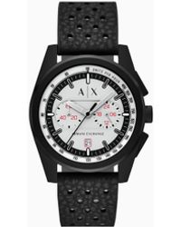 ARMANI EXCHANGE - Chronograph Rubber Watch - Lyst