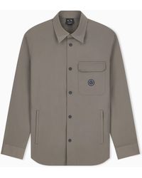 ARMANI EXCHANGE - Oversized Fit Shirt With Lining - Lyst