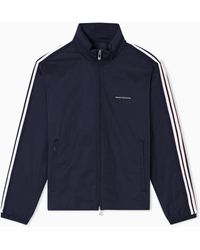 ARMANI EXCHANGE - Jacke Mit Durchgehendem Reißverschluss Und Kontrastierenden Bändern - Lyst