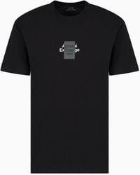 ARMANI EXCHANGE - Baumwoll-T-Shirt Mit Normaler Passform Und Logo - Lyst