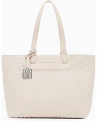 ARMANI EXCHANGE - Shopper-Tasche Mit Allover-Logo - Lyst