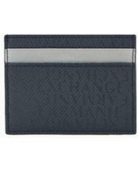 Armani Exchange - Leather Card Holder - Lyst