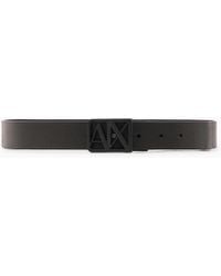 ARMANI EXCHANGE - Reversible Belt With Logo - Lyst