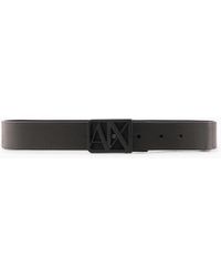 ARMANI EXCHANGE - Reversible Belt With Logo - Lyst
