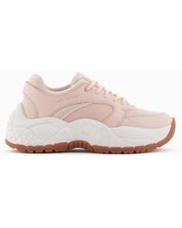 ARMANI EXCHANGE - Urban Chic Mesh Sneakers - Lyst