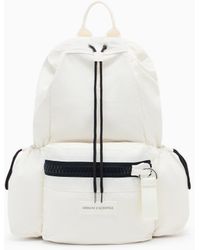 ARMANI EXCHANGE - Fabric Backpack With Contrasting Details - Lyst
