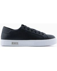 Armani Exchange - Leather Sneakers - Lyst