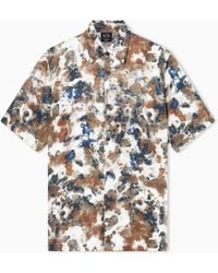ARMANI EXCHANGE - Viscose Twill Shirt - Lyst
