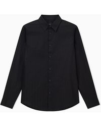 ARMANI EXCHANGE - Chemise En Jacquard De Coton Coupe Régulière - Lyst